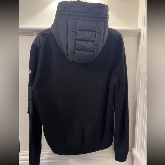 MENS XL Moncler wool blend tricot down jacket